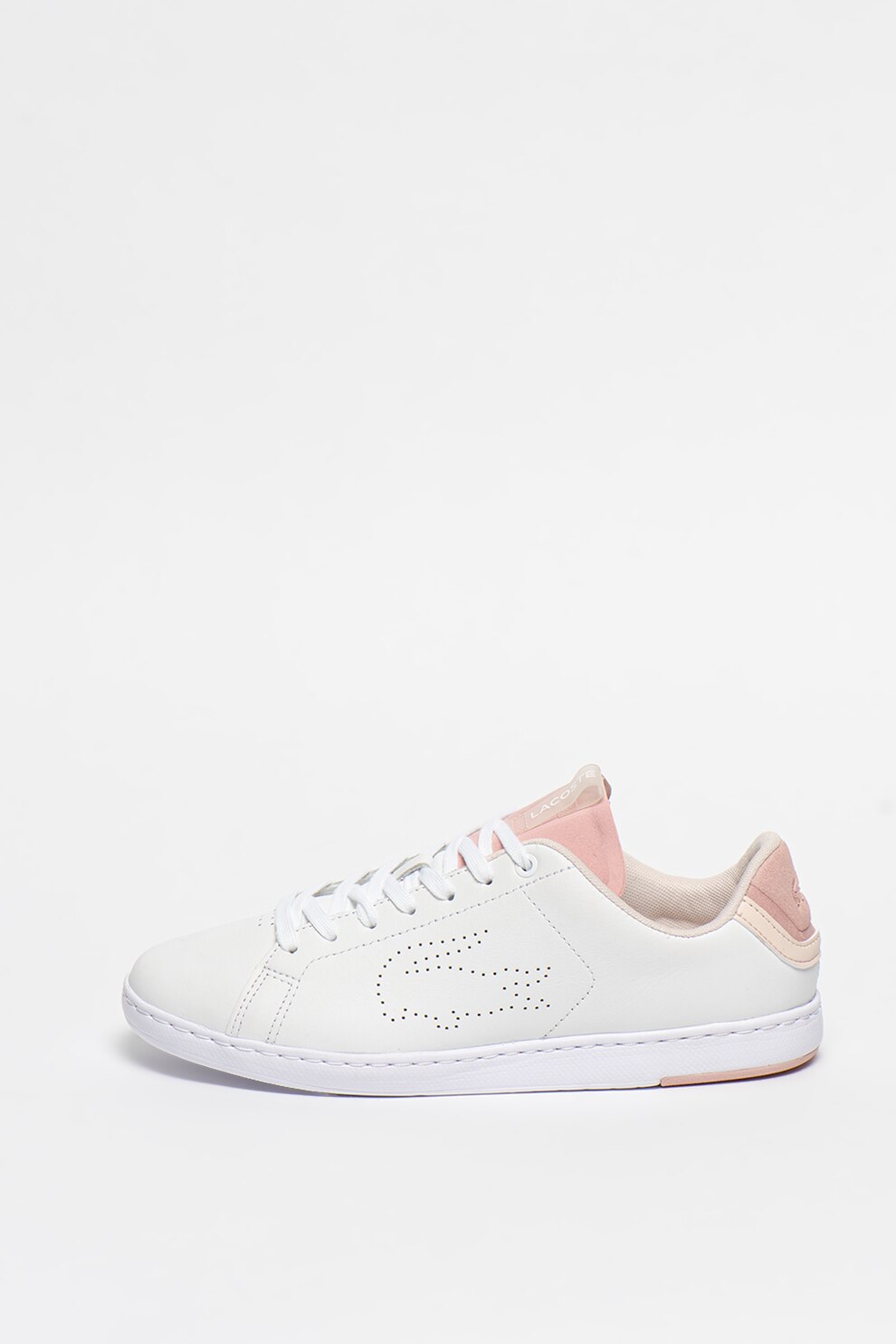 Lacoste, Pantofi sport de piele ecologica Carnaby