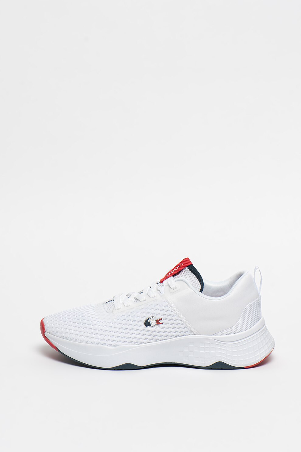 Lacoste, Pantofi sport wedge de material textil Court Drive