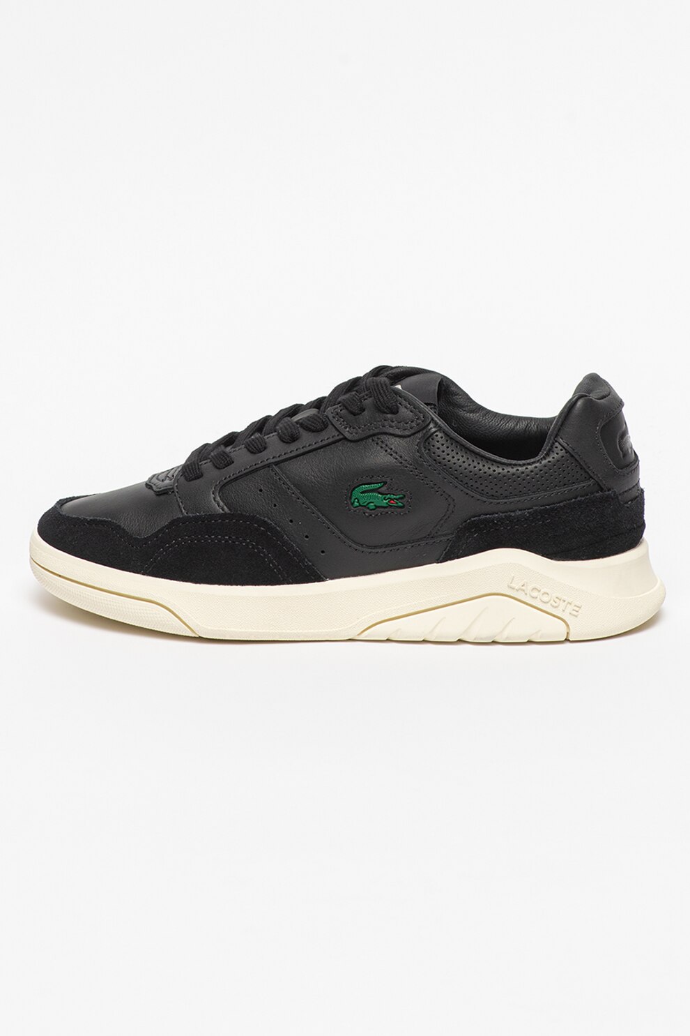 Lacoste, Pantofi sport de piele cu garnituri de piele intoarsa Game Advance Luxe
