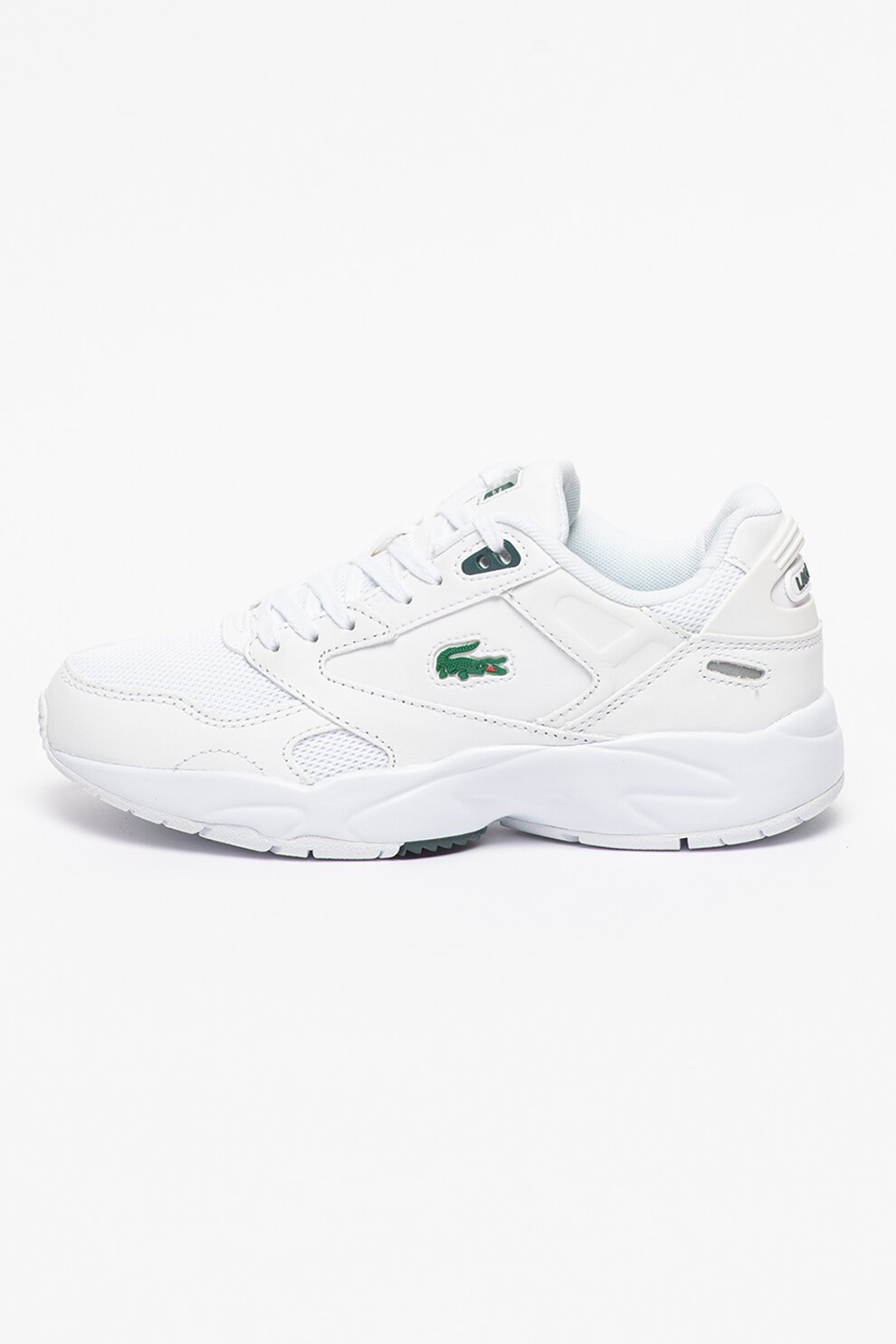 Lacoste, Pantofi sport de piele cu garnitura de plasa Storm