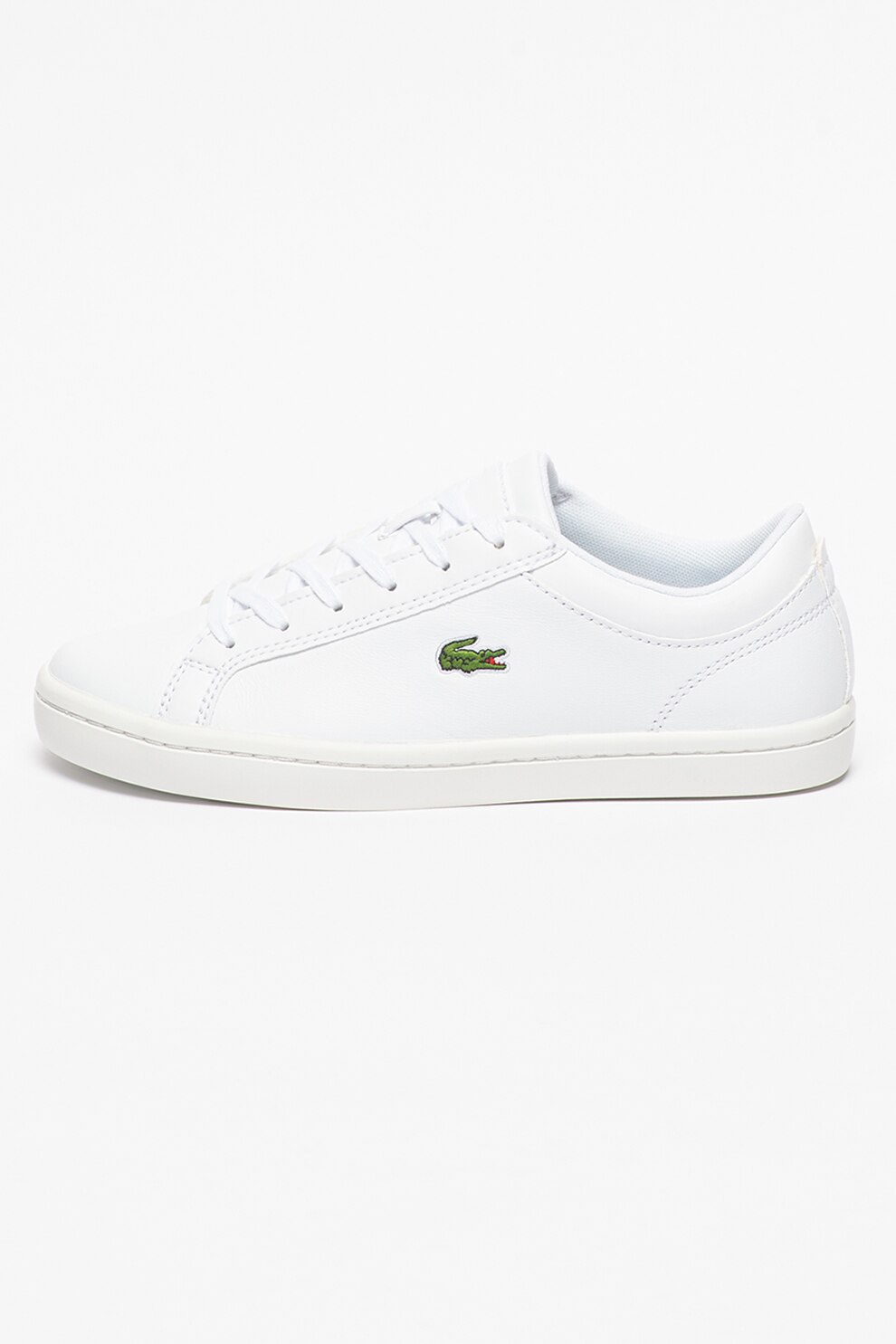 Lacoste, Pantofi sport de piele si piele ecologica cu logo Straightset