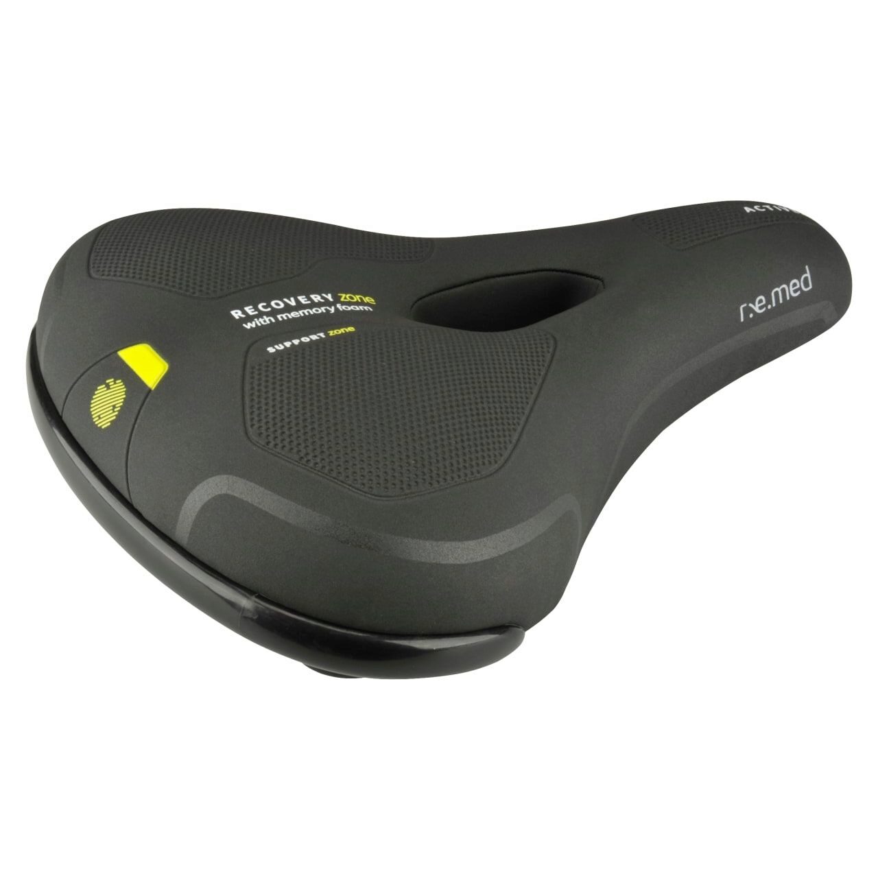 Sa pentru bicicleta, Trekking, Memory Foam, Fischer, neagra