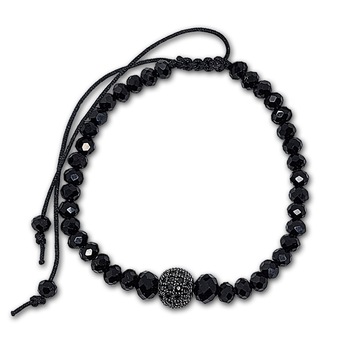 Bratara ArtDeco Black Terahertz cu charm negru (Cubiz Zirconia) si cristale de Terahertz, reglabila 15 -25 cm Bratara ArtDeco Black Terahertz cu charm negru (Cubiz Zirconia) si cristale de Terahertz, reglabila 15 -25 cm