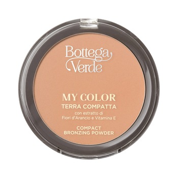 Pudra cu extract de flori de portocal si Vitamina E, bej migdala - My color, 8 G, Bottega Verde Pudra cu extract de flori de portocal si Vitamina E, bej migdala - My color, 8 G, Bottega Verde