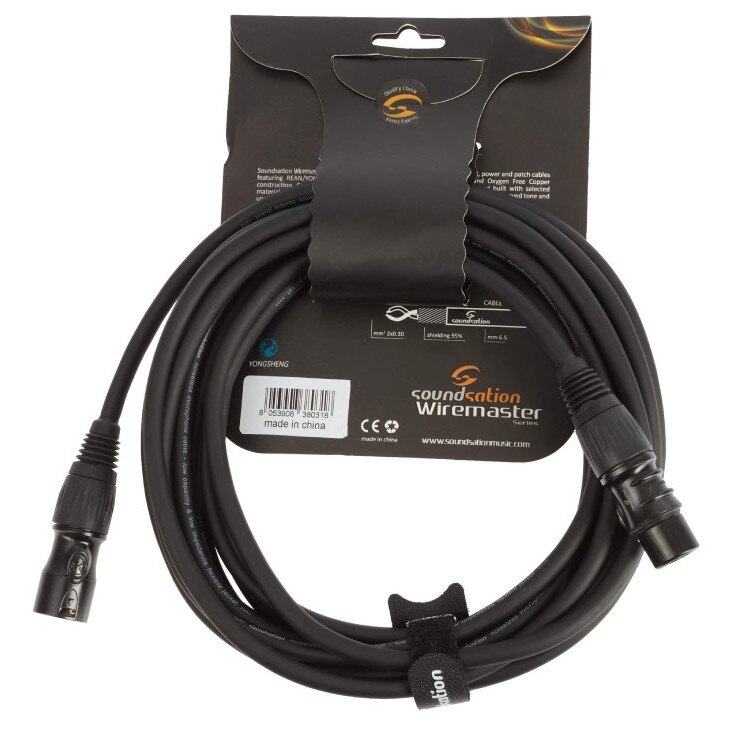 Cablu Microfon XLR(M) XLR(T) 0.5m Soundsation WM-PCBXX05
