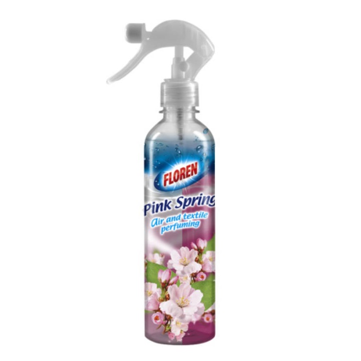 Floren Pink Spring levegő és textil frissítő, illatosító, 400 ml