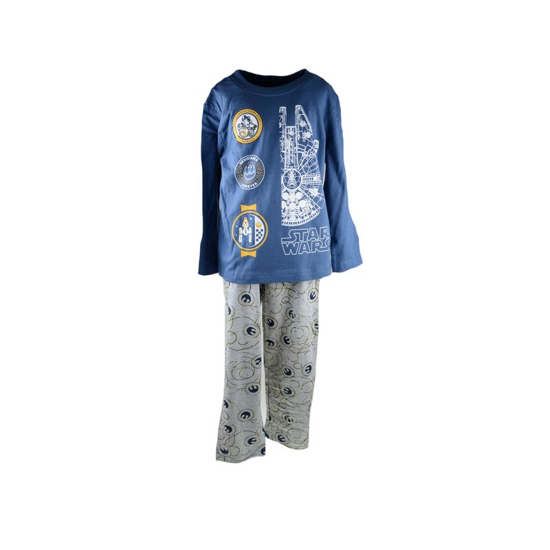 Pijama pentru baieti Sun City Star Wars TH2128B, Bleumarin