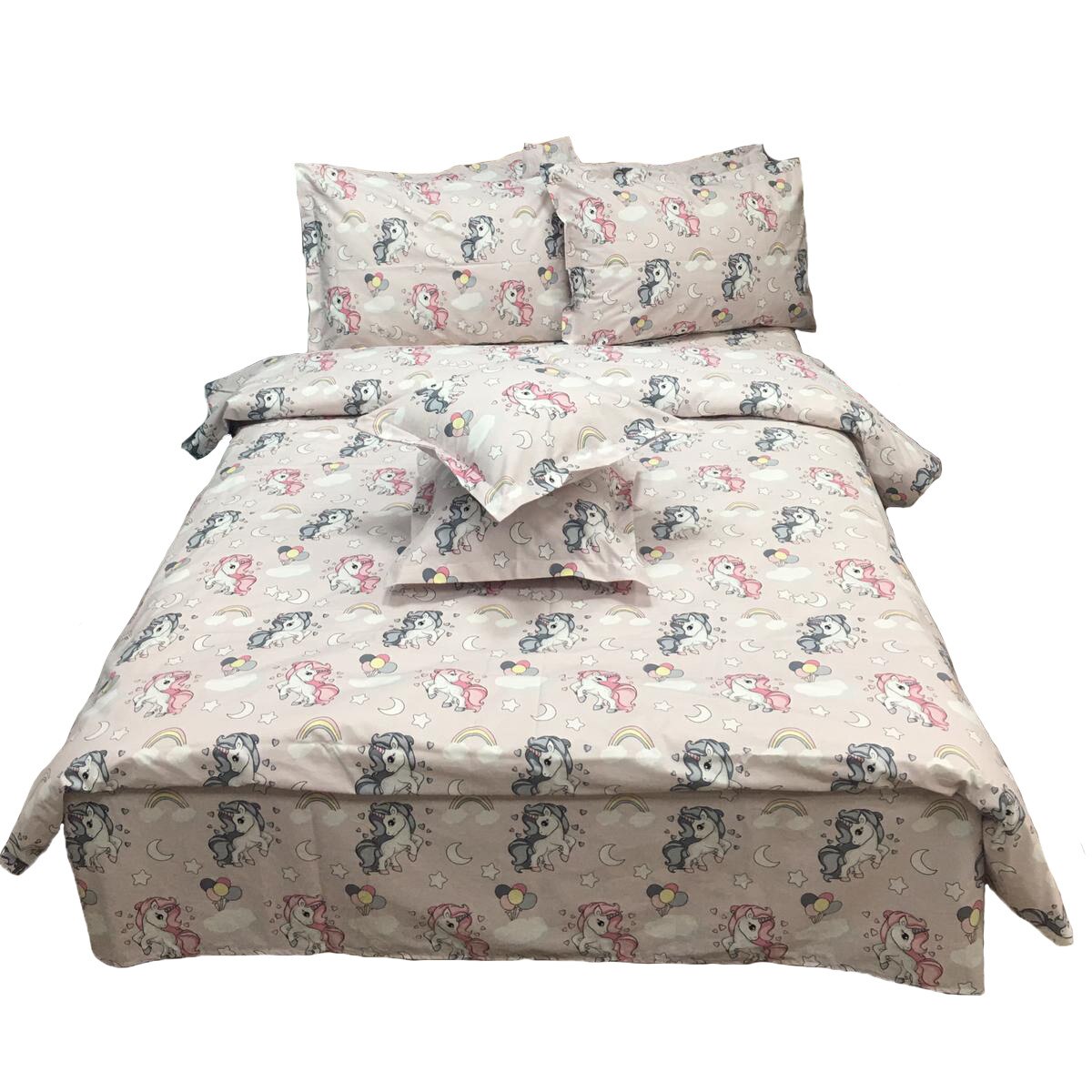 Set lenjerie, pentru copii, 8 piese bumbac ranforce, pentru saltea de 1,80m, by Liz Line - L8R32180