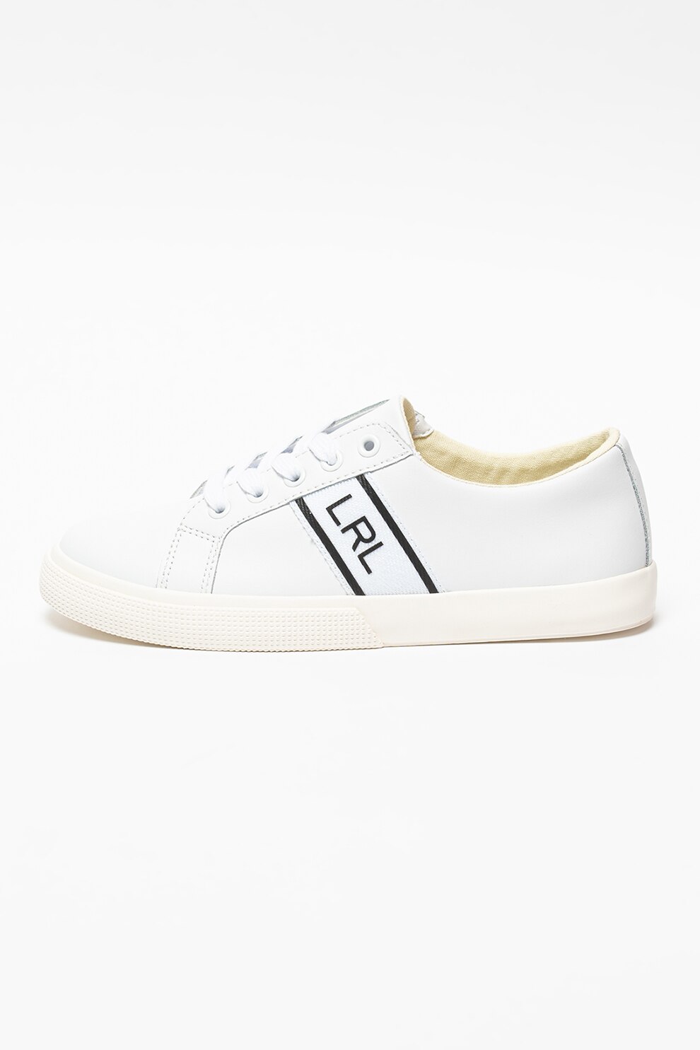 Lauren Ralph Lauren, Pantofi sport de piele cu insertii textile Janson