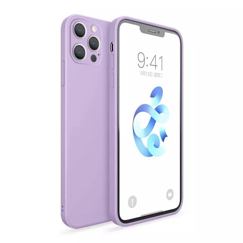 Husa de protectie pentru Iphone 11 ProMax, purple, silicon, cu protectie pentru camera bump