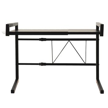 Raft metalic cuptor cu microunde, Quasar & Co., etajera ajustabila, organizator bucatarie, 44-64 x 36 x 42 cm, negru Raft metalic cuptor cu microunde, Quasar & Co., etajera ajustabila, organizator bucatarie, 44-64 x 36 x 42 cm, negru