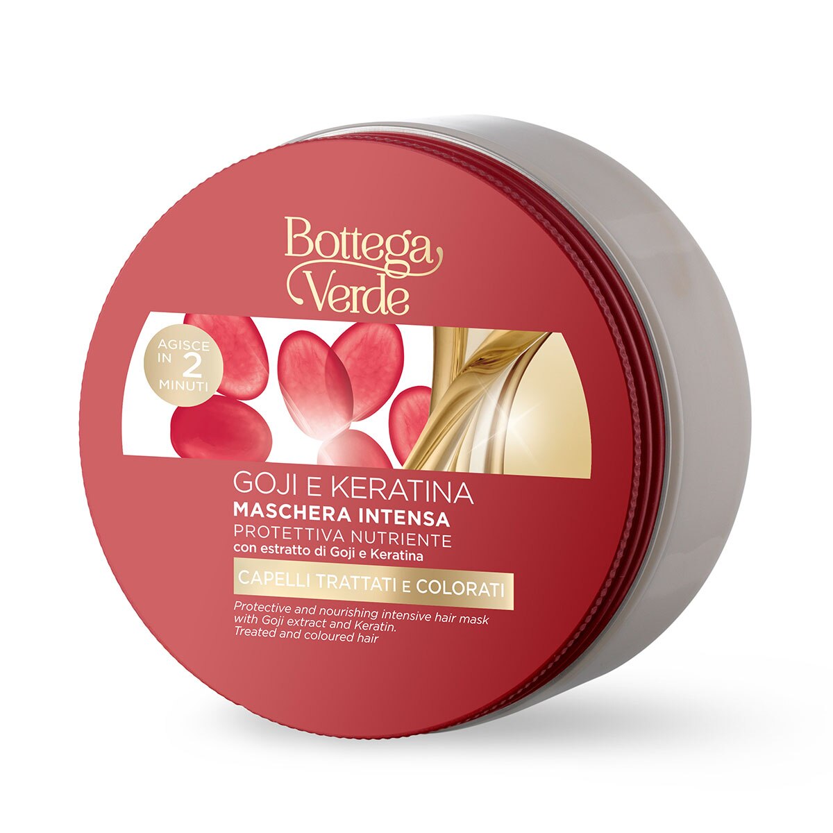 Masca de par, cu efect de protectie si hidratare, cu extract de goji si keratina, 200 ML, Bottega Verde