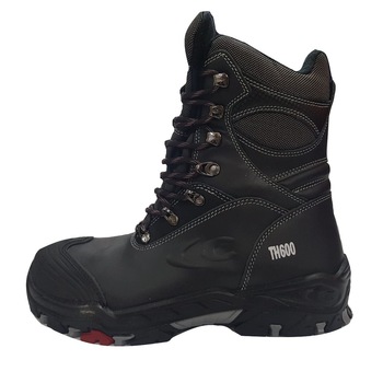 Bocanci inalti de protectie BRC-Bering S3, cu bombeu compozit, din piele, negri, Cofra, marime 43 Bocanci inalti de protectie BRC-Bering S3, cu bombeu compozit, din piele, negri, Cofra, marime 43
