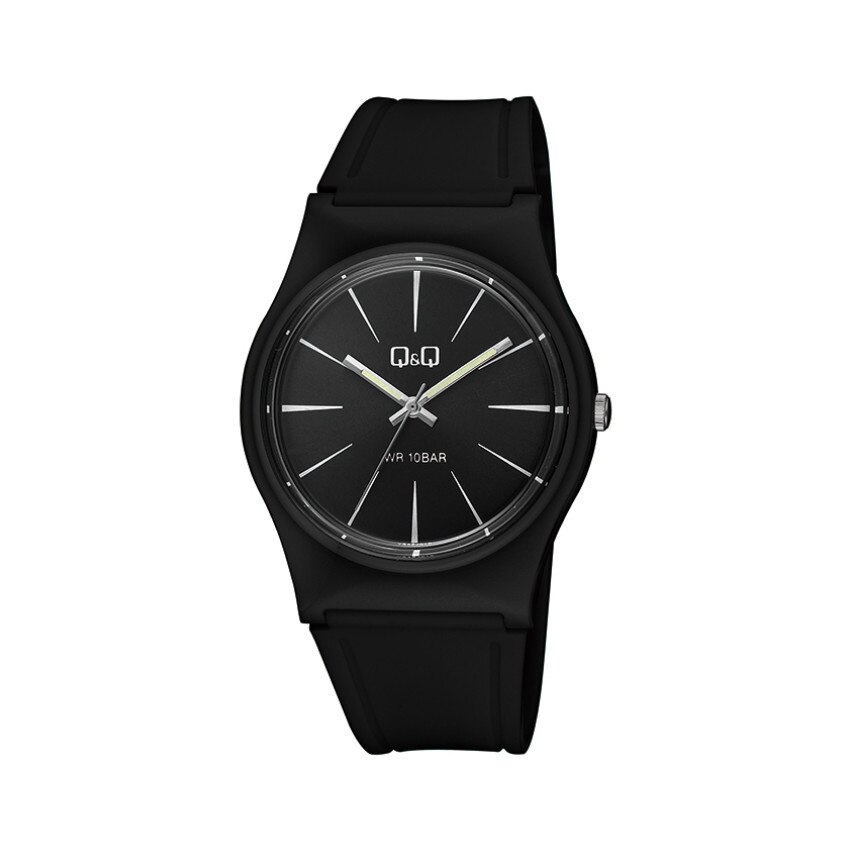 Ceas barbatesc Q&Q din silicon, negru
