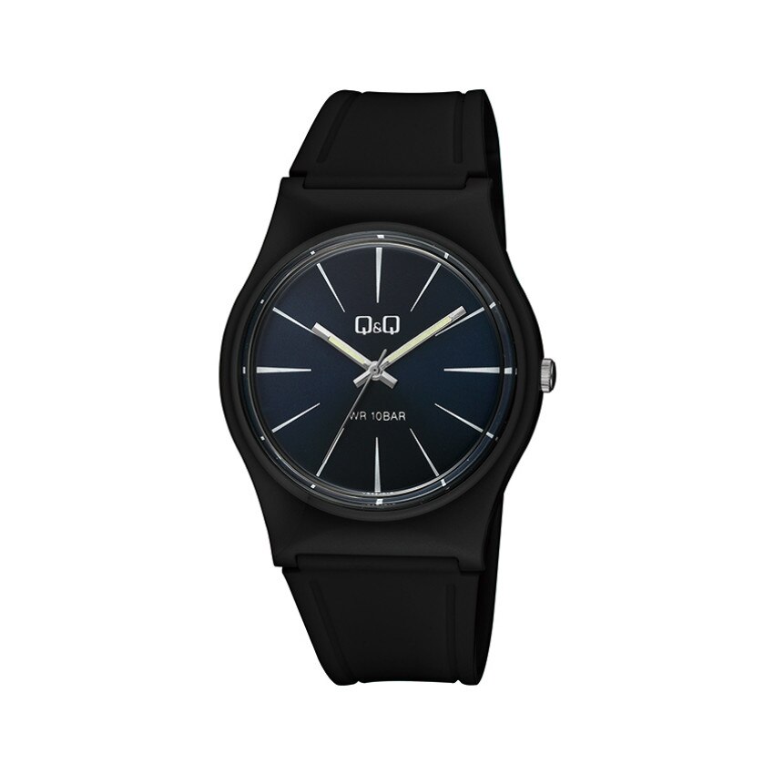 Ceas barbatesc Q&Q casual, din silicon, negru
