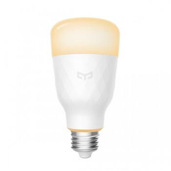 Bec LED inteligent Yeelight 1S YLDP15YL, Control 3G/4G, Wi-Fi, E27, 8.5W, 800 lm, A+, lumina alba calda (2700K), Compatibil Android/iOS Bec LED inteligent Yeelight 1S YLDP15YL, Control 3G/4G, Wi-Fi, E27, 8.5W, 800 lm, A+, lumina alba calda (2700K), Compatibil Android/iOS