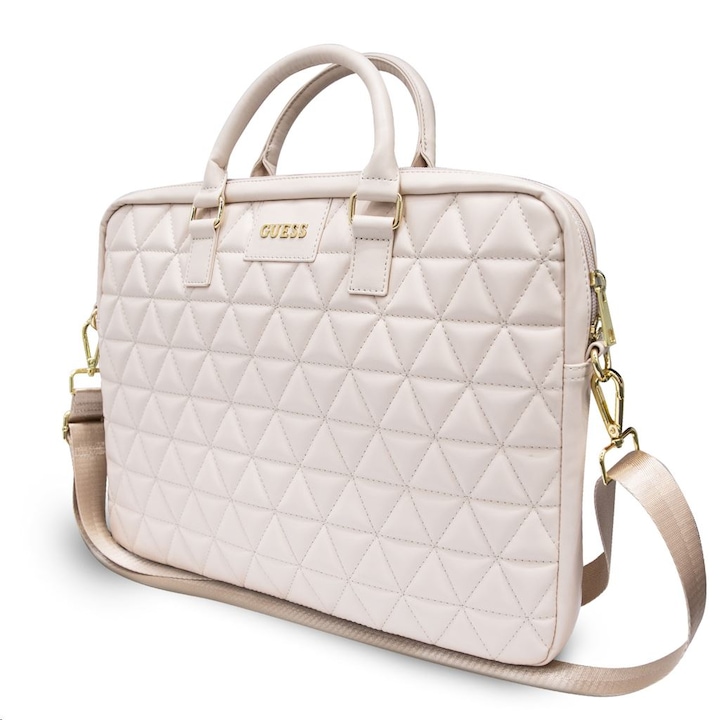 Чанта за лаптоп Guess UpTown Bag 15 inch, Бежов