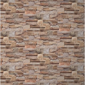 Tapet cu piatra rectangulara maro cu gri Tapet cu piatra rectangulara maro cu gri