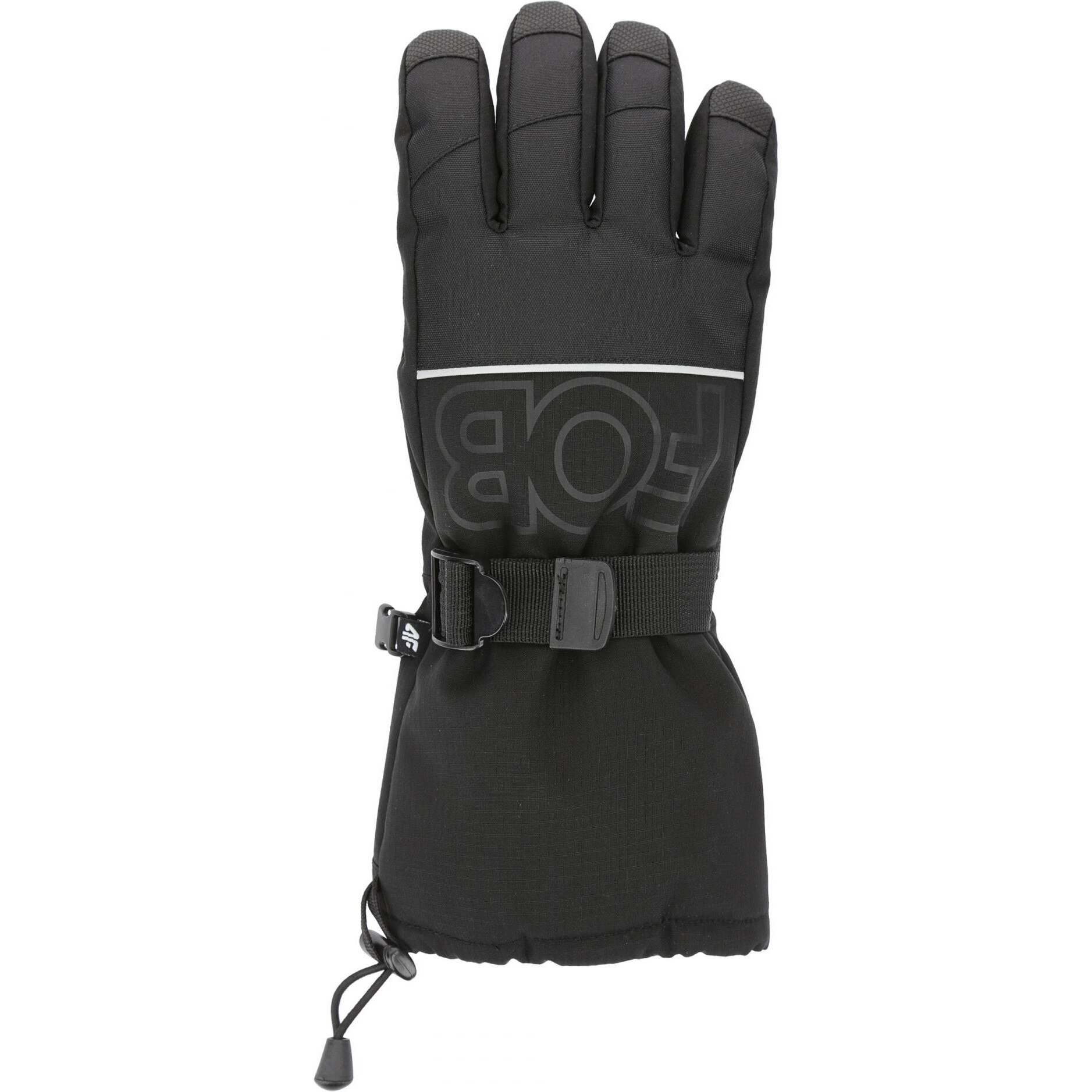 Manusi schi barbati 4F, Negru, L