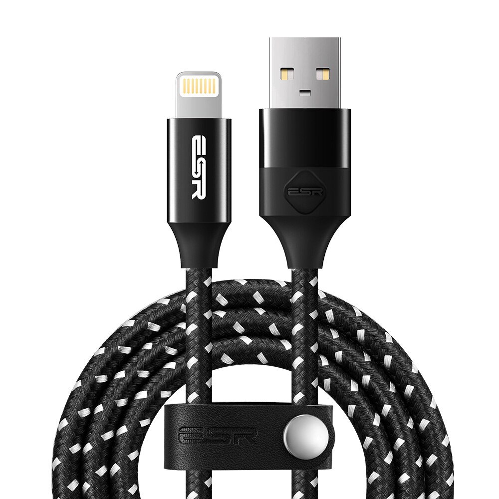Cablu de incarcare-sincronizare ESR Lightning , Black, 1m