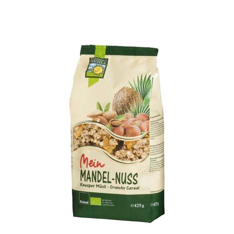 Musli Ecologici cu Migdale si Alune Bohlsener Pronat 425gr