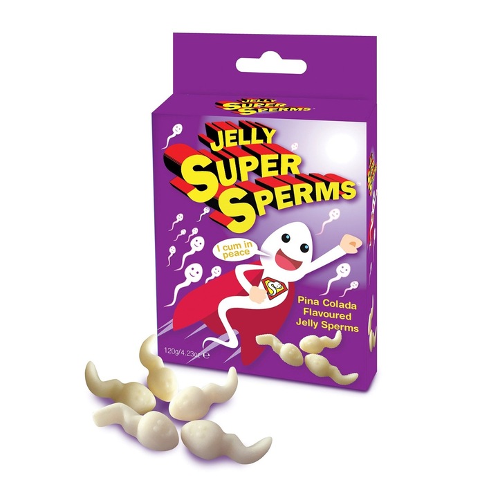 Jelly Super Sperms, Pinacolada, 120 gr