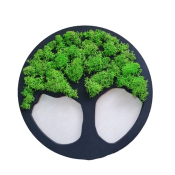 Tablou copac decorat cu licheni naturali stabilizati, multicolor, 20×20cm Tablou copac decorat cu licheni naturali stabilizati, multicolor, 20×20cm