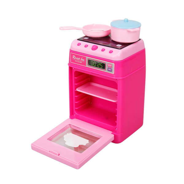 Aragaz petru copii cu sunet si lumini Mini, Dream Kitchen, roz, + 3 ani