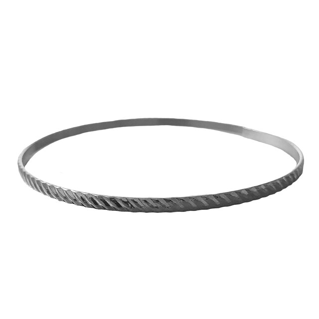 Bratara dama, argintie 6.7 cm diametru