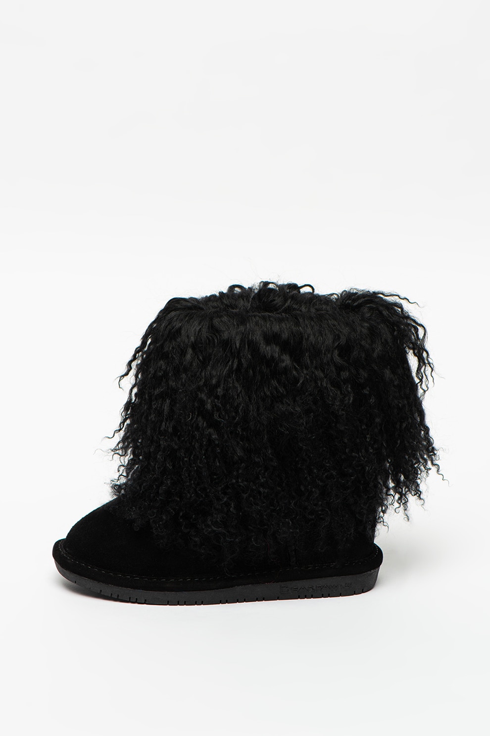 BEARPAW, Ghete de piele intoarsa cu blana, fara inchidere Boo Youth