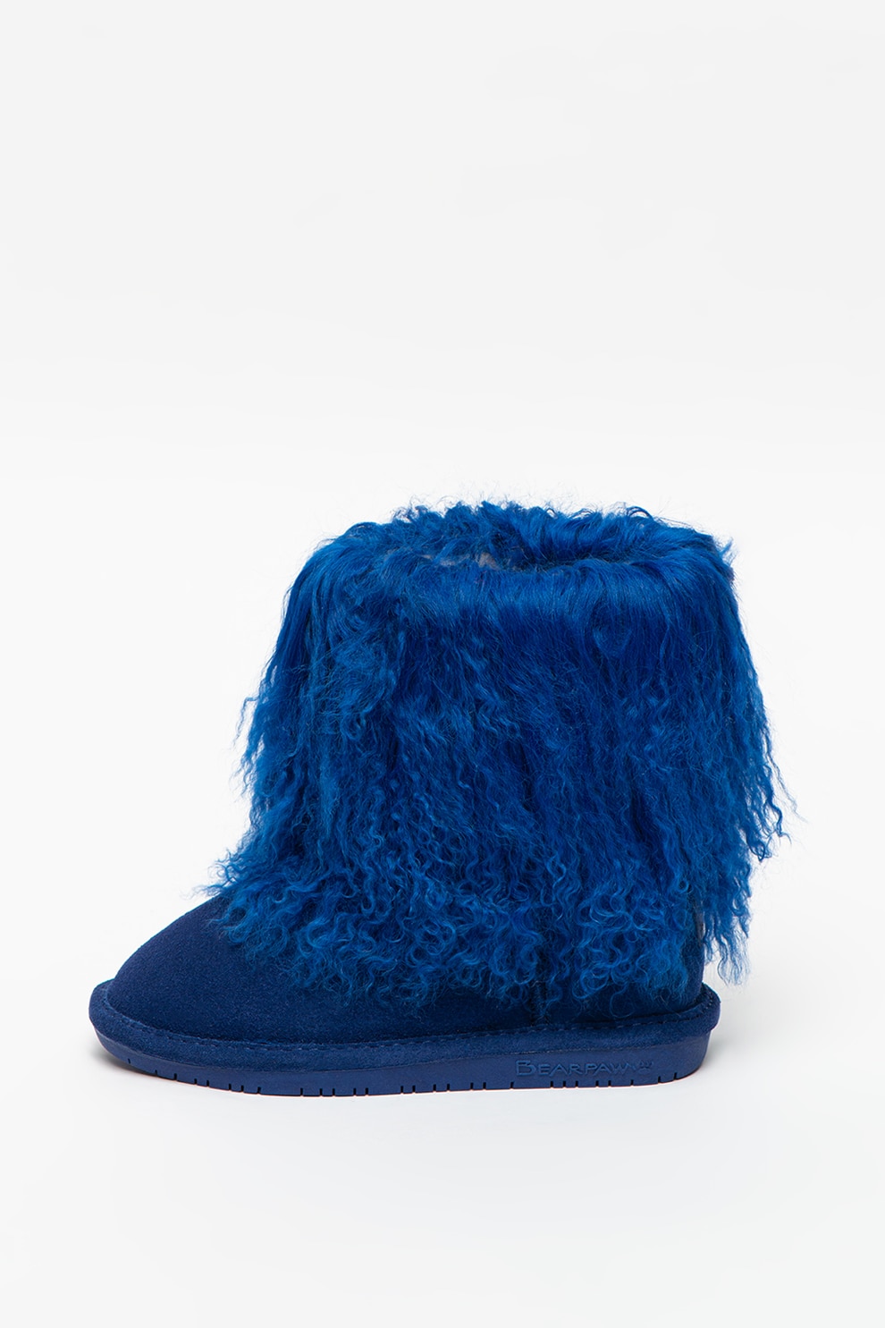 BEARPAW, Ghete de piele intoarsa cu blana, fara inchidere Boo Youth