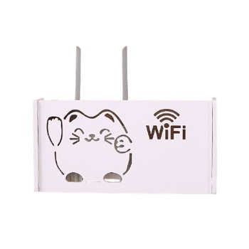 Raft suport Router Wireless, TarTek, din compozit vopsit alb pentru mascare fire si echipament WIFI , 40 x 21 x 10 cm Raft suport Router Wireless, TarTek, din compozit vopsit alb pentru mascare fire si echipament WIFI , 40 x 21 x 10 cm