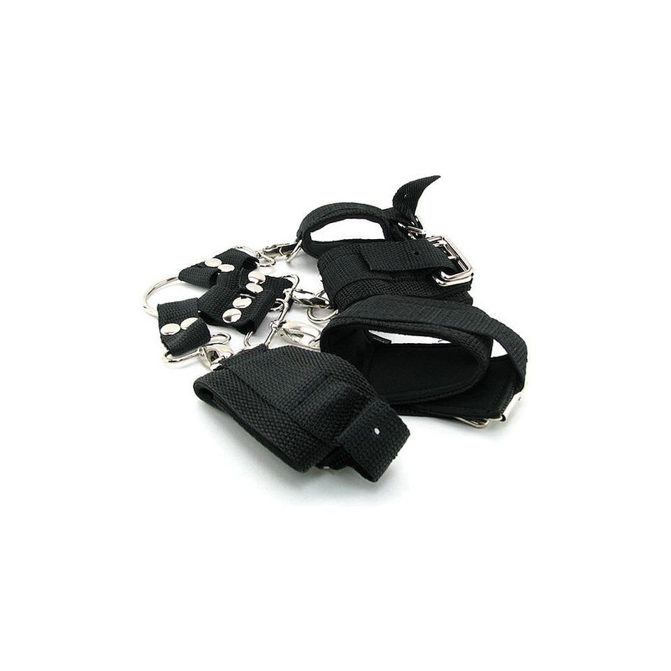 Set 4 Catuse Heavy-Duty Hogtie Fetish Fantasy Negru
