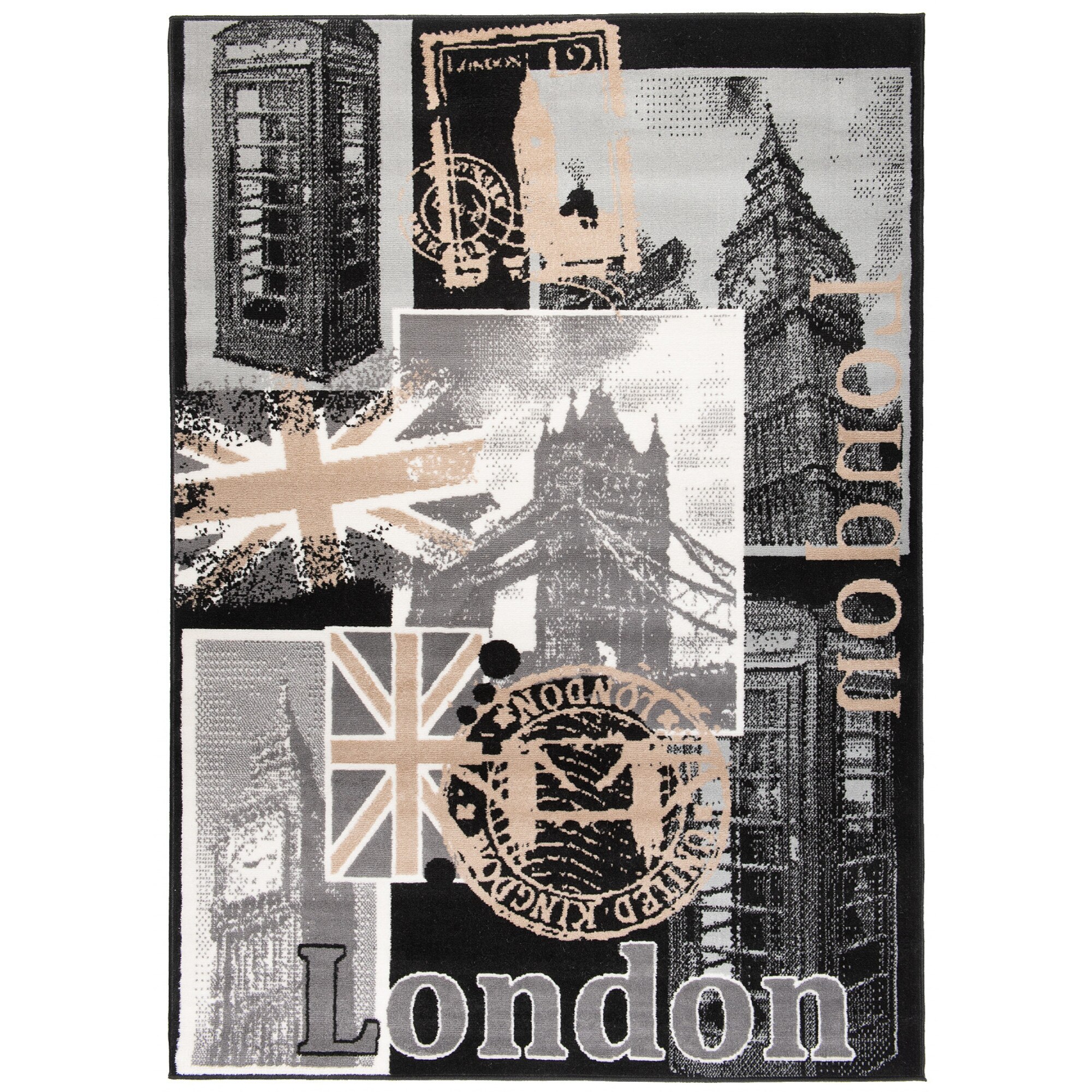 Covor Scarlet Chemex 70779/10755 DELUXE gri antracit 300x400