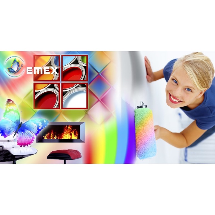 Интериорна боя "EMEX", Vernil Pastel, миеща се силиконова, туба 15 литра