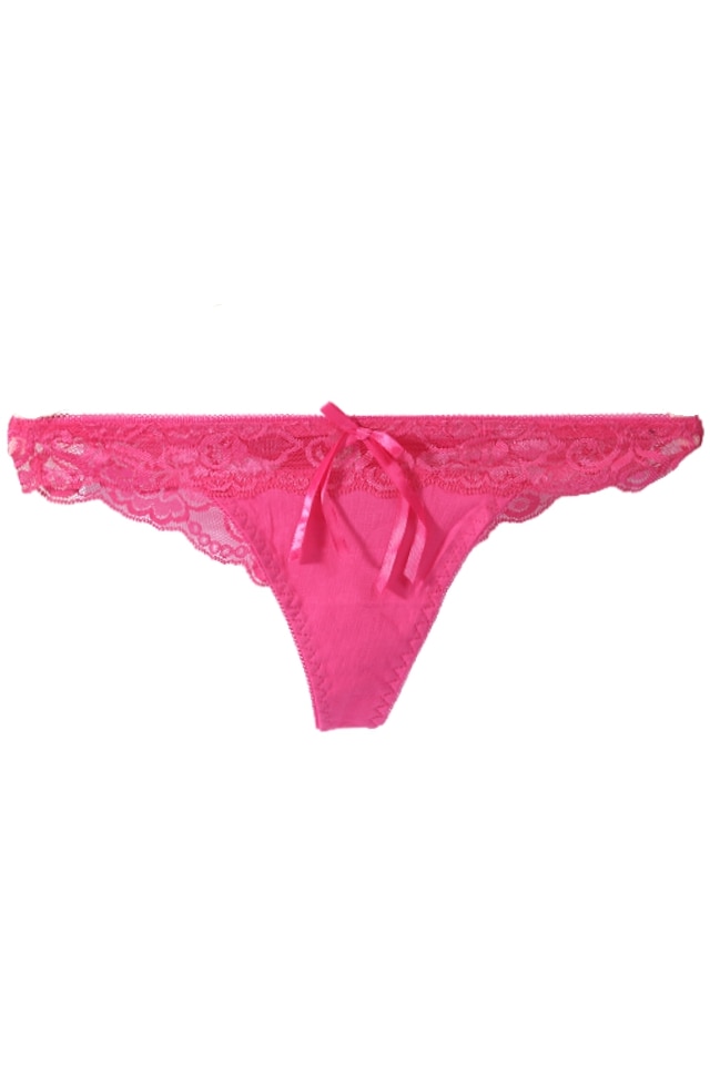 Chiloti sexy dama, tanga, M INTL, dantela, Roz, M