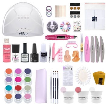 Kit unghii gel Neon Vibes, Lila Rossa NailSchool, cu lampa uv led SunOne + set 12 geluri color + degresant + primer + top + baza + decoratiuni + tipsuri + accesorii Kit unghii gel Neon Vibes, Lila Rossa NailSchool, cu lampa uv led SunOne + set 12 geluri color + degresant + primer + top + baza + decoratiuni + tipsuri + accesorii