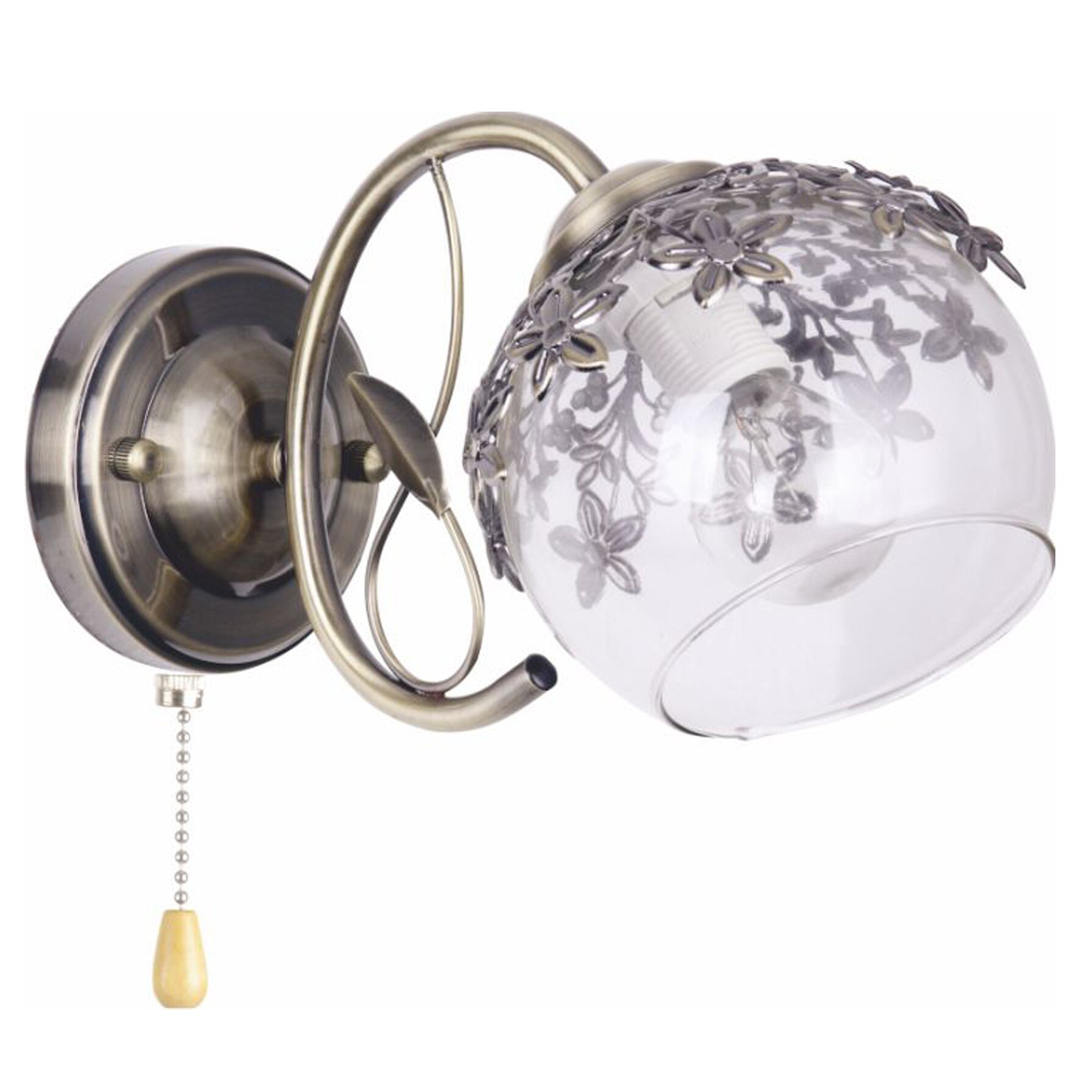 Aplica Desert LY-3461, 1 x E27, bronz + alb transparent