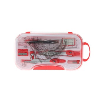 Trusa Geometrie din Plastic DACO, 10 Piese Trusa Geometrie din Plastic DACO, 10 Piese