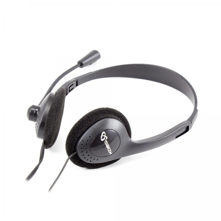 Casti PC SBOX HS-201, Negre