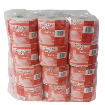 Hartie Igienica SELECTA, 1 Strat, 24 Role/Bax Hartie Igienica SELECTA, 1 Strat, 24 Role/Bax
