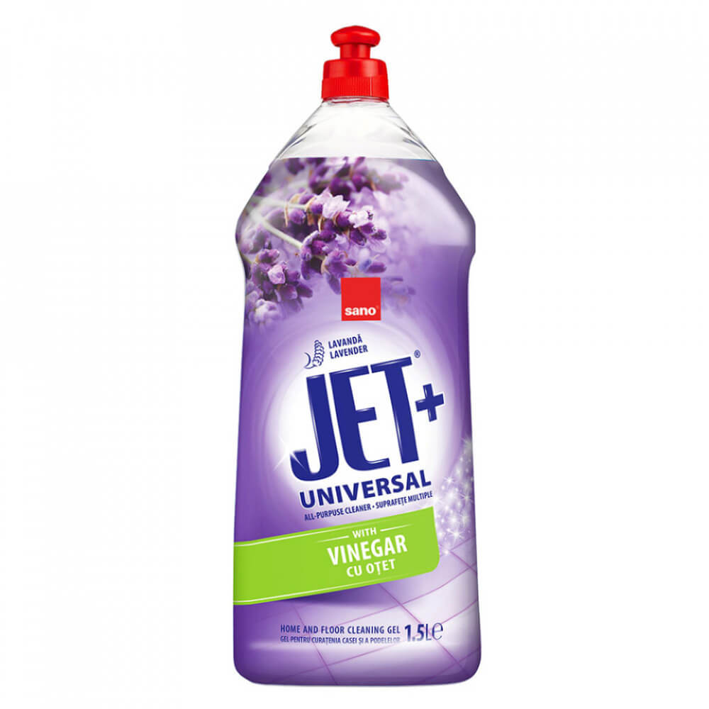 Detergent Gel Universal Sano Jet+, 1.5 L, cu Otet si Parfum de Lavanda