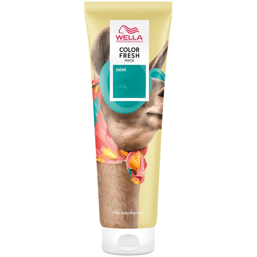 Masca de par nuantatoare Wella Professionals Color Fresh Mask Mint pentru par blond, 150 ml