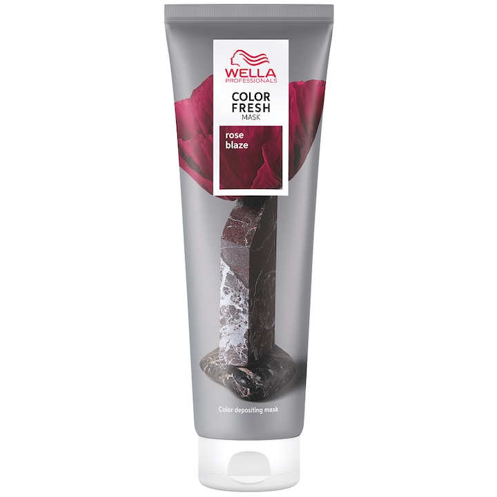 Masca de par nuantatoare Wella Professionals Color Fresh Mask Rose Blaze pentru par blond, 150 ml
