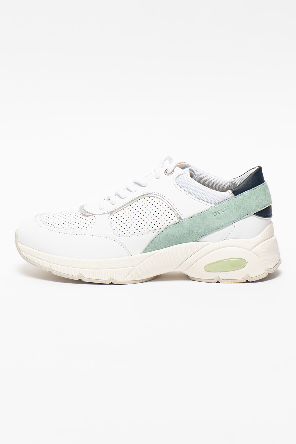 Geox, Pantofi sport cu detalii din piele intoarsa Alhour