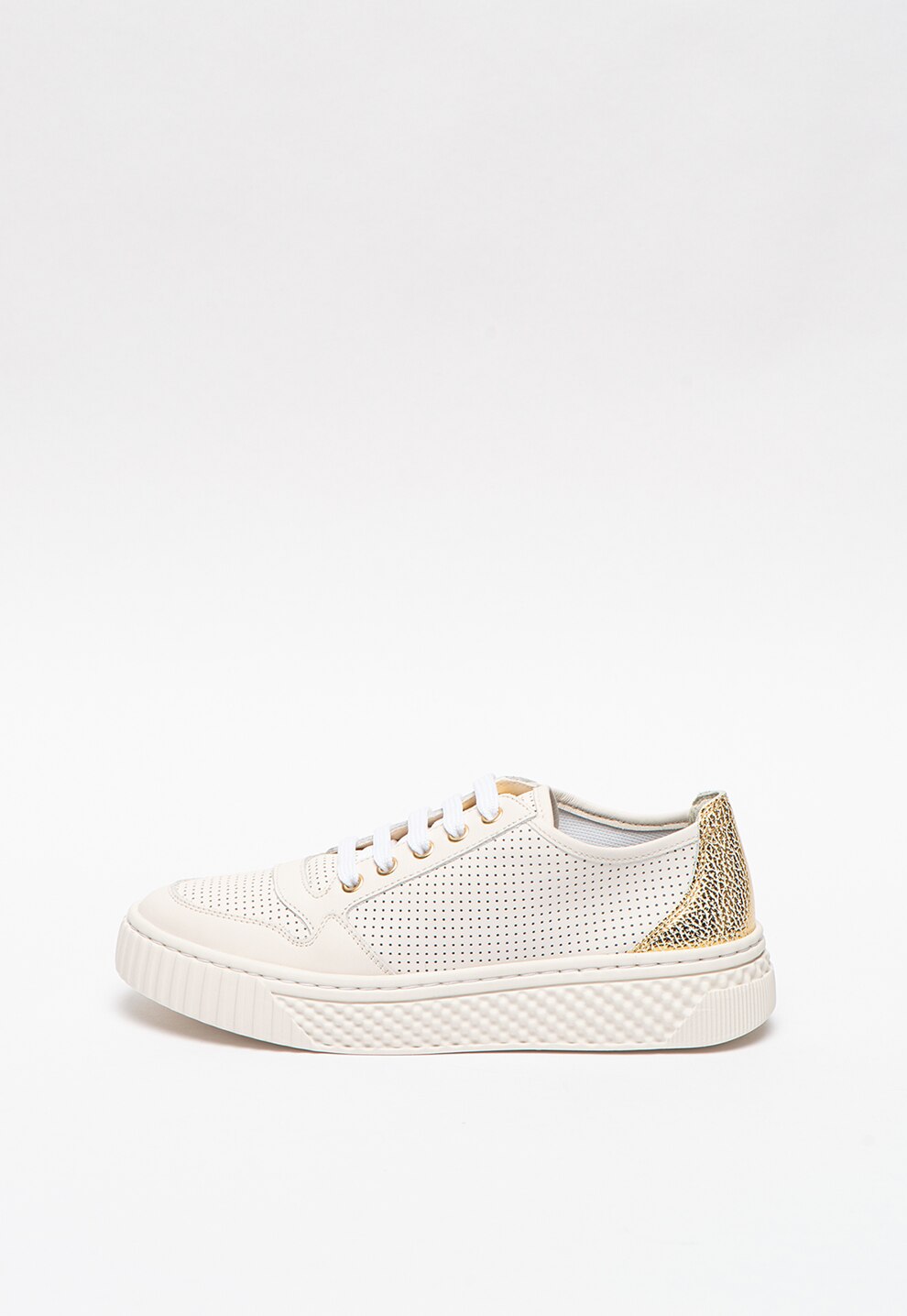 Geox, Pantofi sport din piele cu talpa wedge