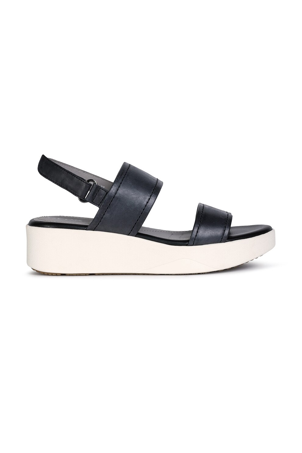 Geox, Sandale din piele cu talpa wedge