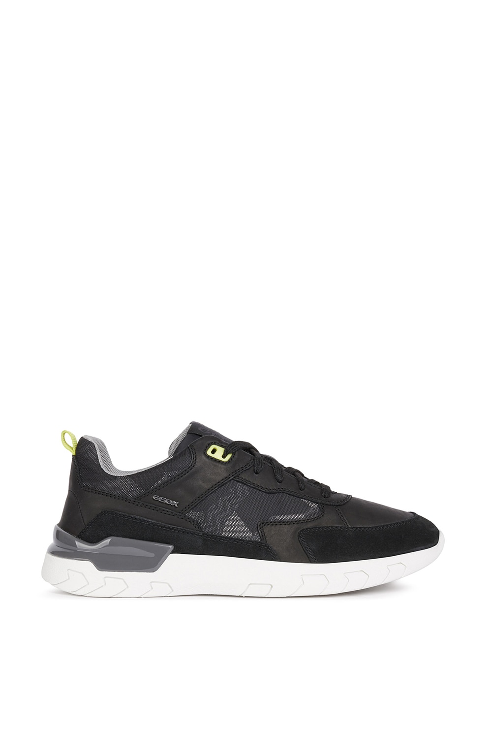 Geox, Pantofi sport cu insertii de piele intoarsa si piele