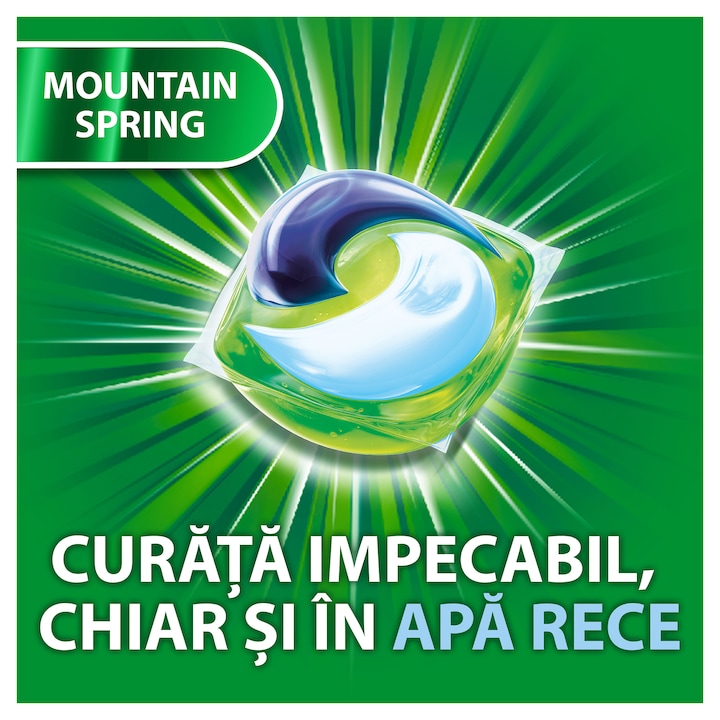 Detergent de rufe capsule Ariel All in One PODS Mountain Spring, 70 spalari