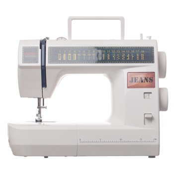 Masina de cusut electromecanica Veritas JSA18, 18 Programe, 800 Imp/Min, 60W, Alb/Albastru Masina de cusut electromecanica Veritas JSA18, 18 Programe, 800 Imp/Min, 60W, Alb/Albastru